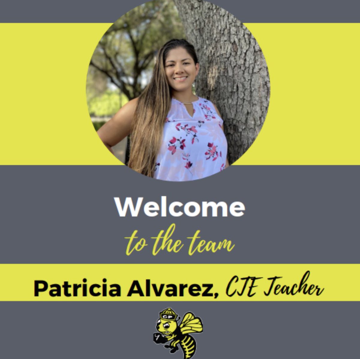 GPHS_GPISD's tweet photo. We want to welcome Mrs. Alvarez to GPHS! Mrs. Alvarez is excited to welcome everyone back to school tomorrow. https://t.co/5qUmkD3S1n