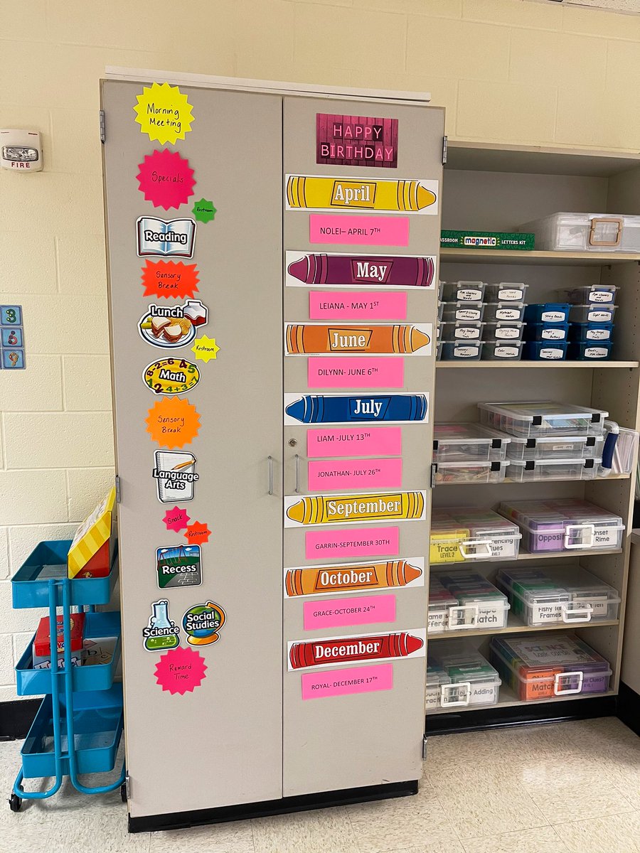 McKenzieSGay's tweet photo. Ms Cartwright’s scholars are set up for success in her room! Check out the amazing visual supports she has for her #PitnerPatriots!
Personalized Token Boards: ✅
Visual Rules: ✅
World’s Most Organized Task Boxes: ✅
Scholar Engagement: ✅
@CobbSchools @patriotsccsd #ModelClass https://t.co/VwdO4VLpLd