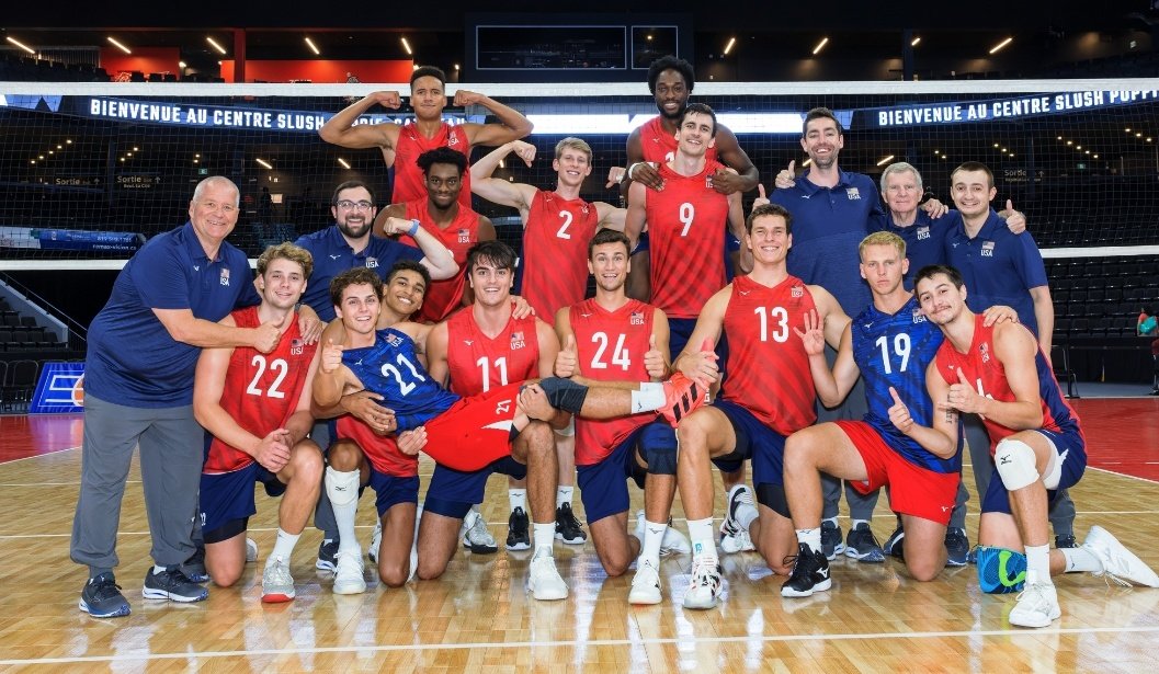 usavolleyball's tweet photo. The U.S. Men 🇺🇲 are 2-0 at the Pan American Cup after sweeping Chile 🇨🇱 on Wednesday, 25-22, 25-17, 25-14.

Jake Hanes finishes with 15 points and Jacob Pasteur has 13

U.S. will finish pool play on Thursday against Cuba at 2p PT. https://t.co/wvorbYM72k