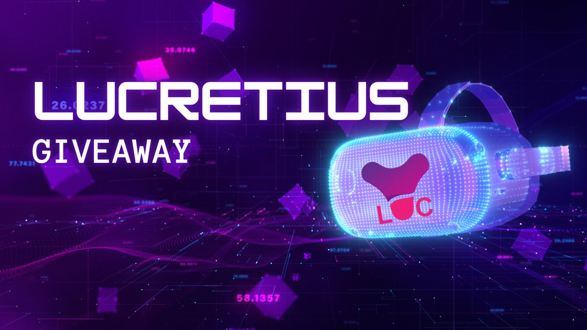 #LUC #GIVEAWAY 🚨📢

🏆2 winners of  2000 $LUC each

Rules.
✅ Follow <a href="/wixx_kerbie/">Kerbie Wixx☾</a> and <a href="/LucretiusNet/">Lucretius</a>
✅ Like, Retweet, Tag friends
✅ Join #Lucretius Telegram
t.me/LucretiusNet

Ends 72hrs