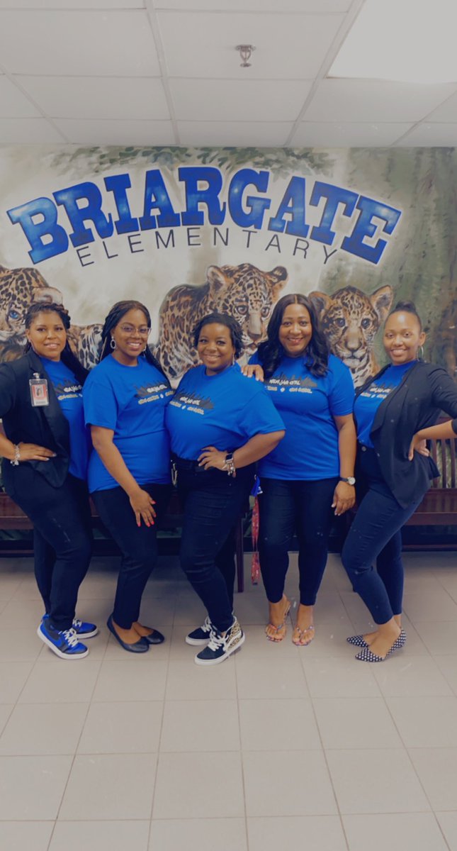 Happy 1st Day of School from our beautiful front office team. #newjagcity #bgejags @BGE_Jaguars @FortBendISD