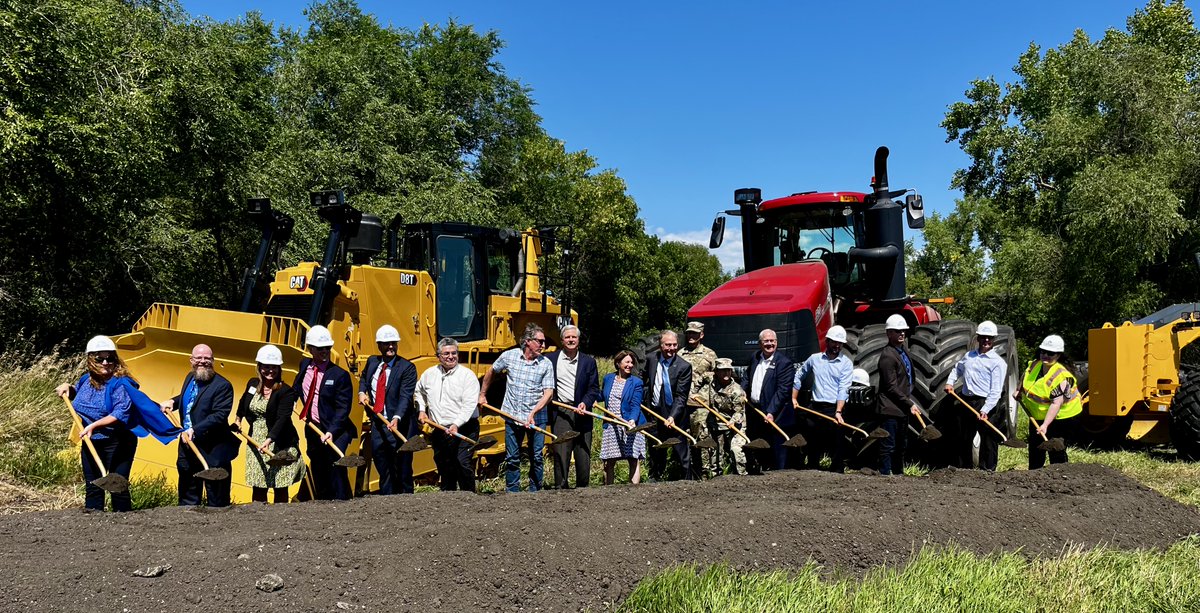 FMDiversion's tweet photo. Thanks to everyone who helped us launch the next phase of #FMDiversion #construction yesterday as we broke ground on the 30-mile-long stormwater diversion channel! https://t.co/dEyeUdi1qr