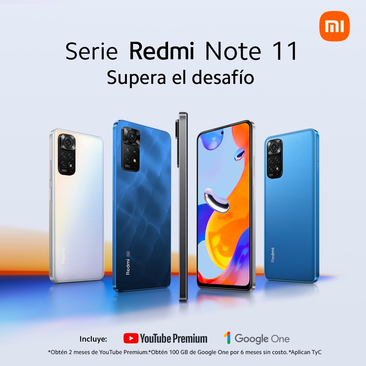 XiaomiMexico's tweet photo. YouTube Premium y Google One en la palma de tu mano con #SerieRedmiNote11. Encuéntralo en tu tienda más cercana 🛒 https://t.co/8sTOawJBXV