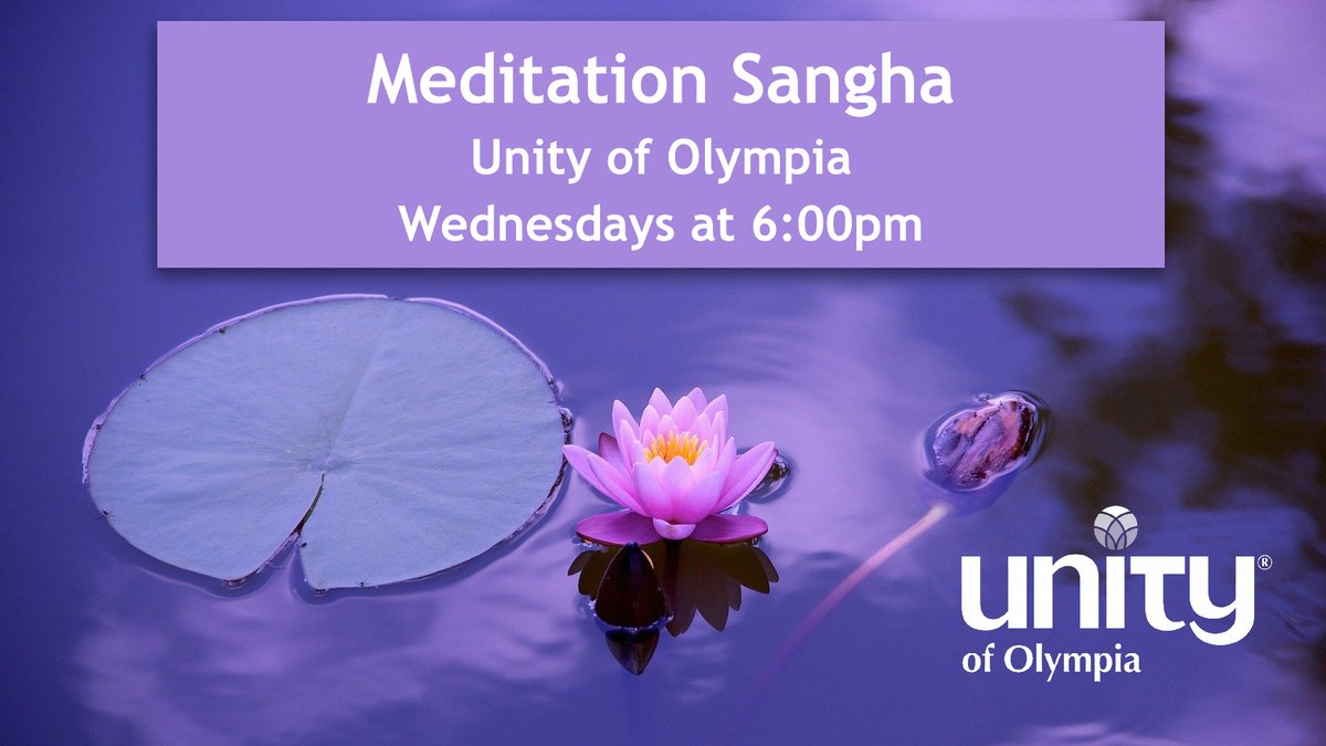 You are invited to join us THIS evening for Meditation! You are welcome here! unityofolympia.org/event-4729702
