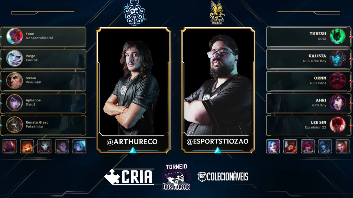 LigaGG_'s tweet image. #Torneio #LOL #LigaGG

Picks e Bans na tela, segunda partida do dia

 @protocolozeus 🆚 @GoldenPegasusE1

🎙@Arthureco
🎙@ESportsTiozao
🔴Twitch.tv/LigaGG_