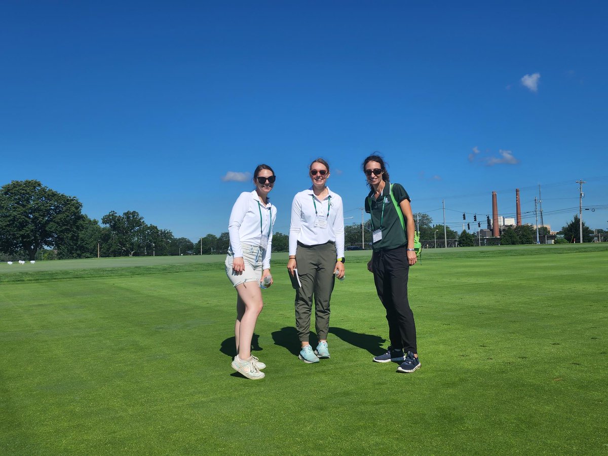 DrEmilyHolm's tweet photo. Proud of this hard working crew #MSUTurfgrassFieldDay https://t.co/c0fEONVNrH
