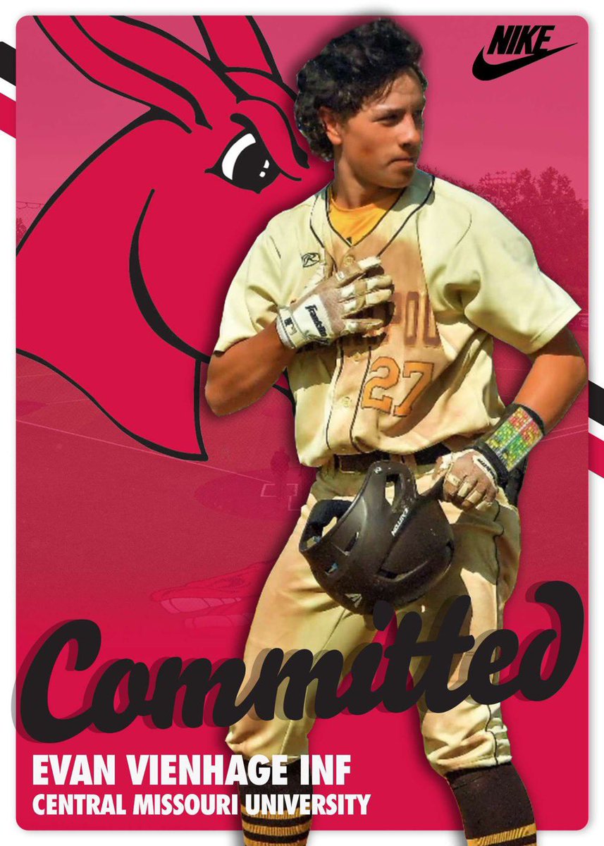 Evan Vienhage (@evanvienhage) on Twitter photo I am excited to announce my commitment to the University of Central Missouri! I would like to thank my family, friends, teammates and coaches for helping me achieve this dream. Glory to God! <a href="/Mules_Baseball/">Roll Stable</a> <a href="/CrookesKyle/">kyle crookes</a> <a href="/PooBaseball/">Kickapoo Baseball</a> <a href="/dralle50/">Chris Dralle ⚾️</a> <a href="/MarucciMidwest/">Marucci Midwest</a> @PBRMissouri I am excited to announce my commitment to the University of Central Missouri! I would like to thank my family, friends, teammates and coaches for helping me achieve this dream. Glory to God! <a href="/Mules_Baseball/">Roll Stable</a> <a href="/CrookesKyle/">kyle crookes</a> <a href="/PooBaseball/">Kickapoo Baseball</a> <a href="/dralle50/">Chris Dralle ⚾️</a> <a href="/MarucciMidwest/">Marucci Midwest</a> @PBRMissouri