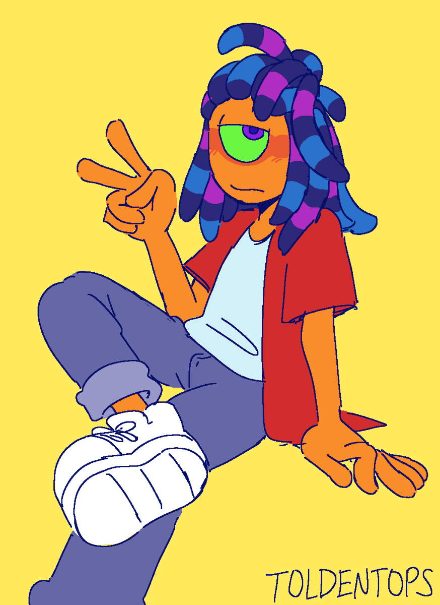 「this is just a little guy #splatoon3 」|🐙🦑👁️one-eyed Guy enjoyer👁️ comms openのイラスト