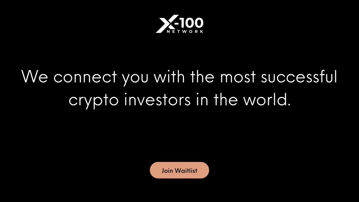 X100Network's tweet photo. Join our waitlist to get notified when we launch! 🚀🚀🚀

https://t.co/lTKpoBUC2c

#x100network #networking #mastermind #waitlist #crypto #Bitcoin https://t.co/cwJ4TMuZyh
