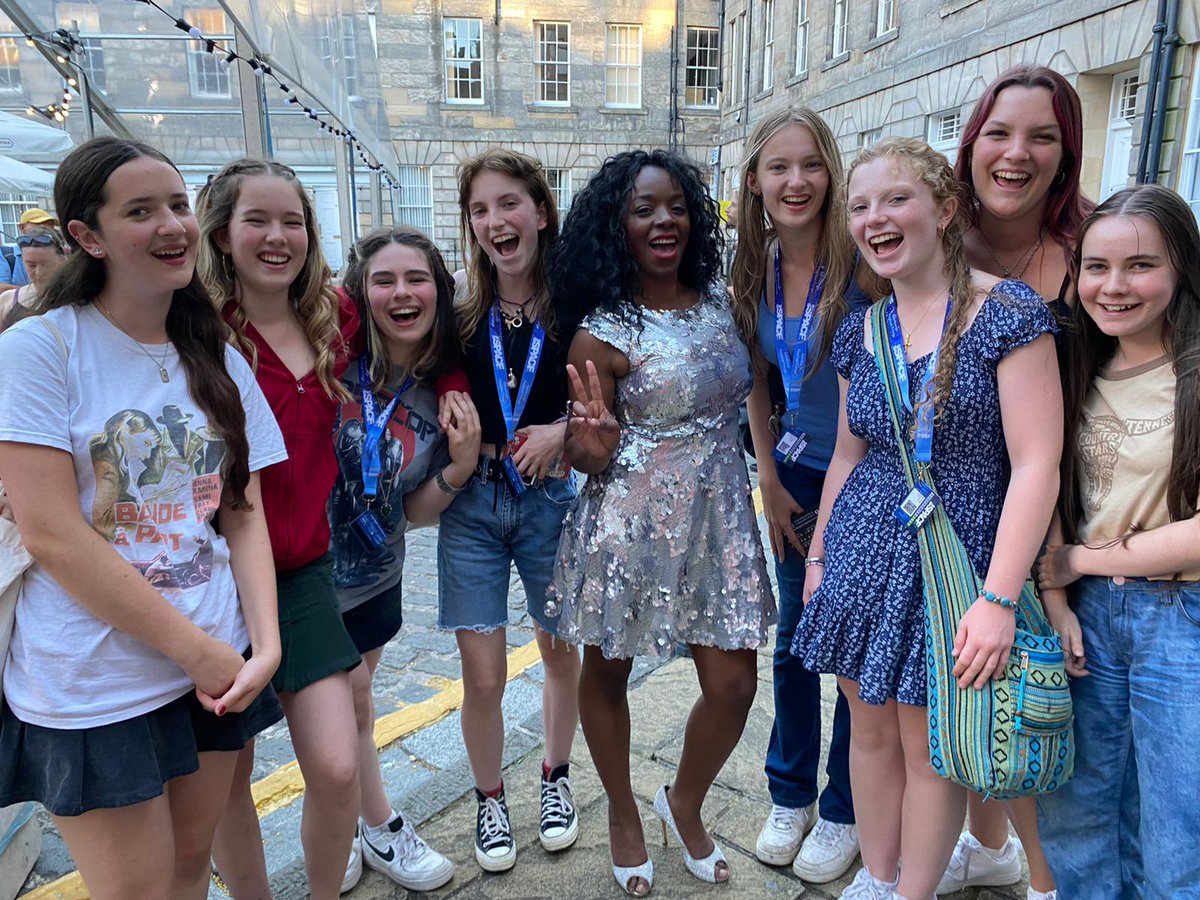 stcatherinessch's tweet photo. What a fabulous evening at The Tina Turner Story with the incredibly talented @OfficiallyCleo #scsedfringe #oureyesmet #EdFringe2022 #simplythebest https://t.co/wlnIMaYhtl