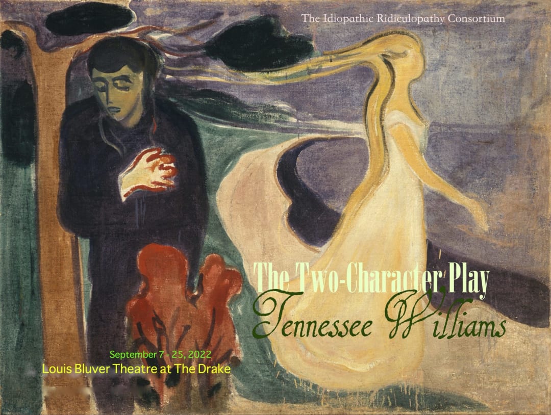 IRCTheaterCo's tweet photo. The show begins with the first click! Check out the The Two Character Play (Outcry) by Tennessee Williams website for a taste of what's coming https://t.co/eSeMXKn88D https://t.co/AfiDhE1Gxo