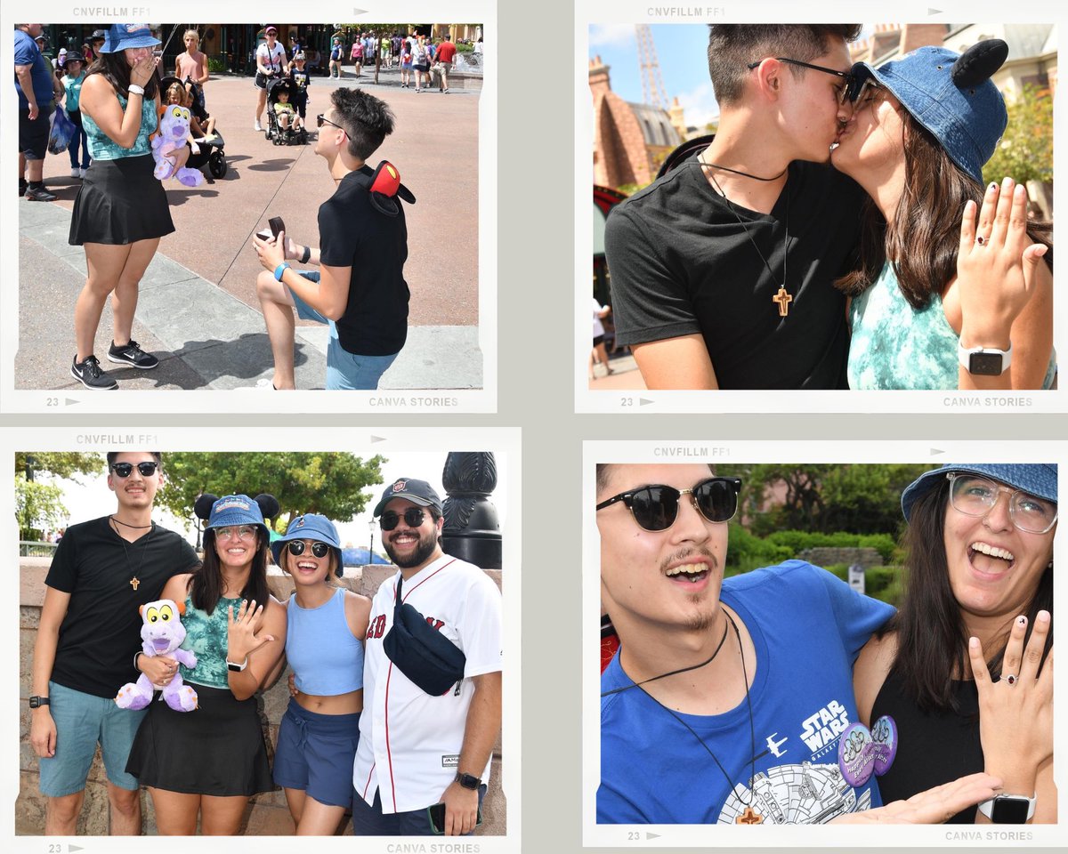 swansong97's tweet photo. She said “Yes!!” ❤️❤️ 

#proposal #fiance💍 #engaged #disneyworld #epcot #francepavillionepcot https://t.co/gqpNMJbEWm