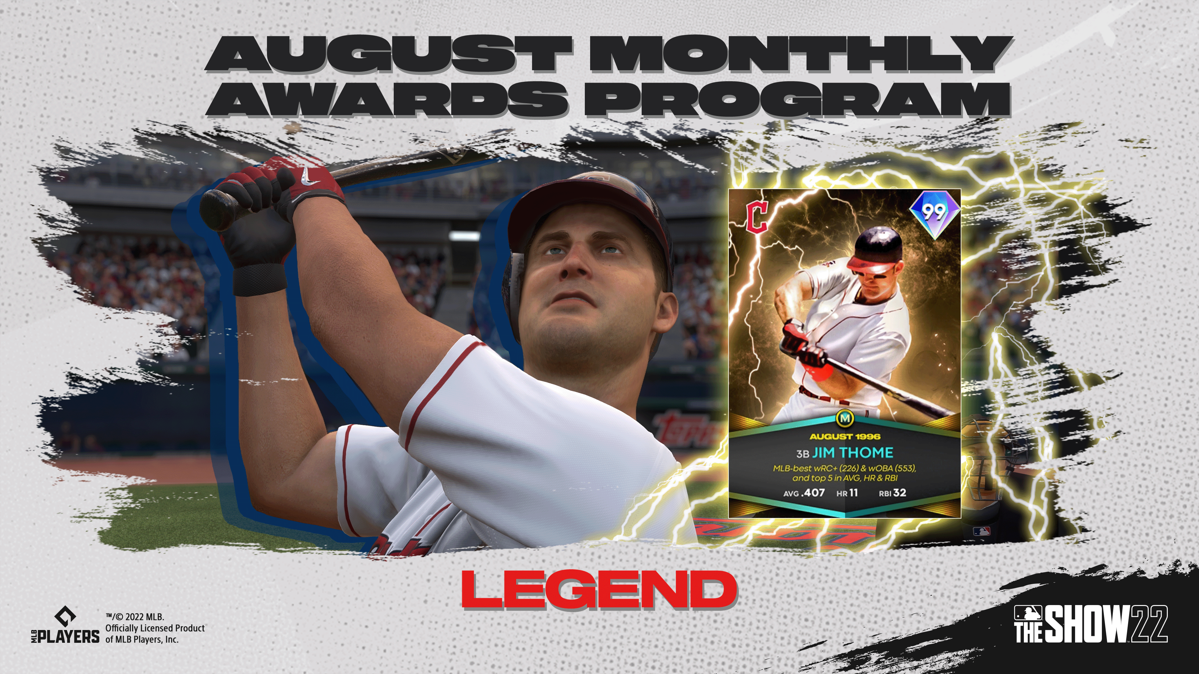 MLB The Show på X: «Find the Cleveland power hitter, Jim Thome, in the  August Monthly Awards path! 💪😱 #MLBTheShow  / X