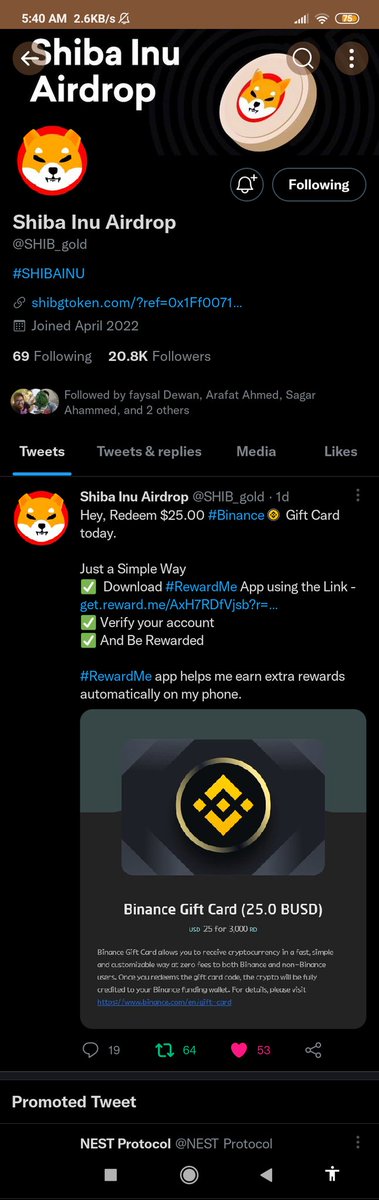 Ohidul551's tweet photo. @SHIB_gold 0x8d7E0e7D9c0cF1b249d261Ad504610b4D362B8A4 https://t.co/U1figAWsEs