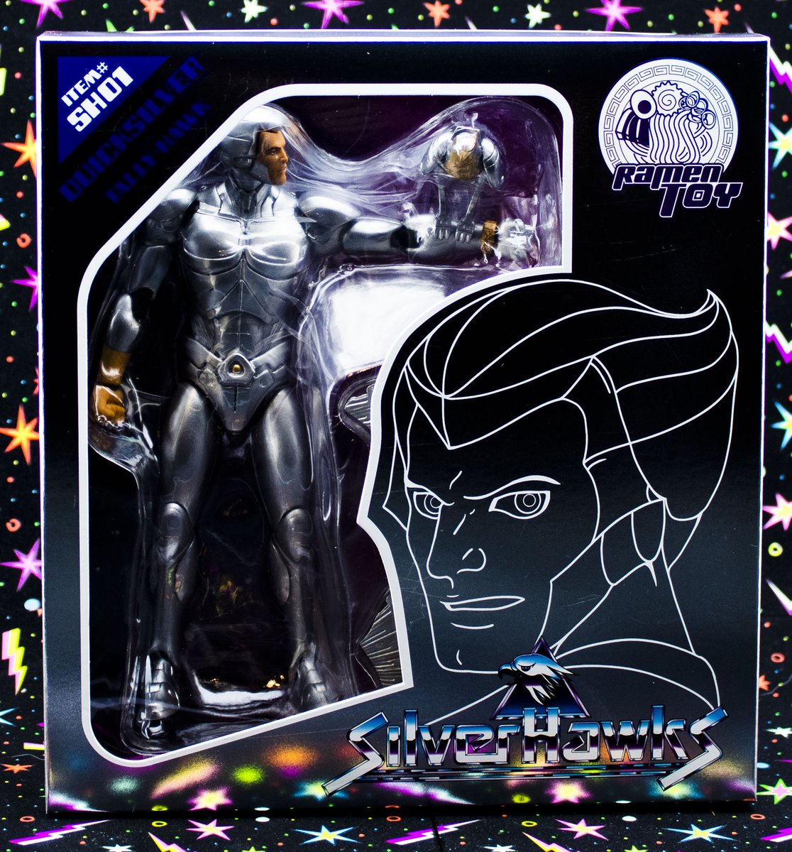 WesleySwipes's tweet photo. TALLY-HAWK!!!!
Quicksilver and Tally-hawk from Ramen Toy just arrived and wow is it gorgeous. Changeable face, hands, wings and while not a mirror shine, the silver fits it well.
#Silverhawks #Quicksilver #tallyhawk #80s #ToyCollector #actionfigures #ToyCollecting @ramentoy1 https://t.co/bCG2wahNQO