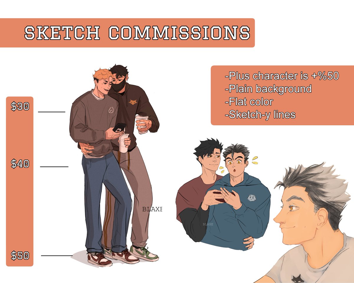 Hi guys I'm saving some money so I'm opening kofi sketch commissions! if you are interested or have any question send me a dm!✨
Here's the link: https://t.co/OZCV37qHHp 