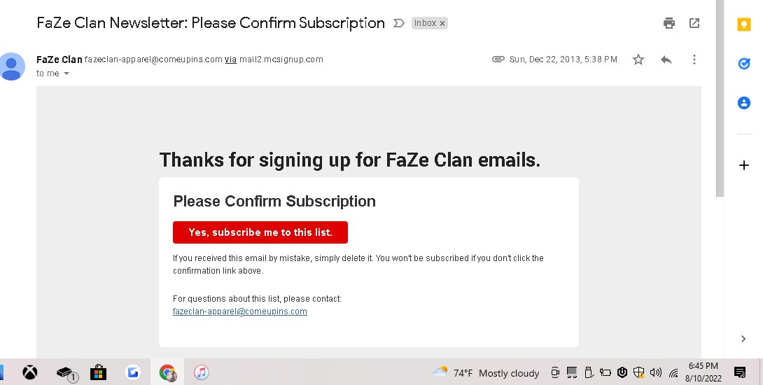 found an email from 2013 <a href="/FaZeClan/">FaZe Clan</a> much love!