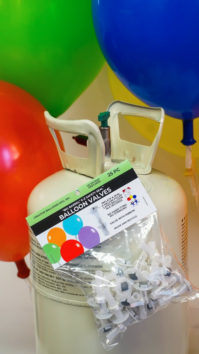 CBMfg's tweet photo. Creative Balloons Manufacturing Makes Party Decorating E-Z, Fast &amp; Safe by Launching a New Retail Package of Big Barrel E-Z Safety Seal™ Helium Balloon Valves at @Walmart  Learn more by visiting https://t.co/VigkCwhnFj @CBMfg #Walmart #Celebrate #CreativeBalloons https://t.co/9XV1mQkeAS