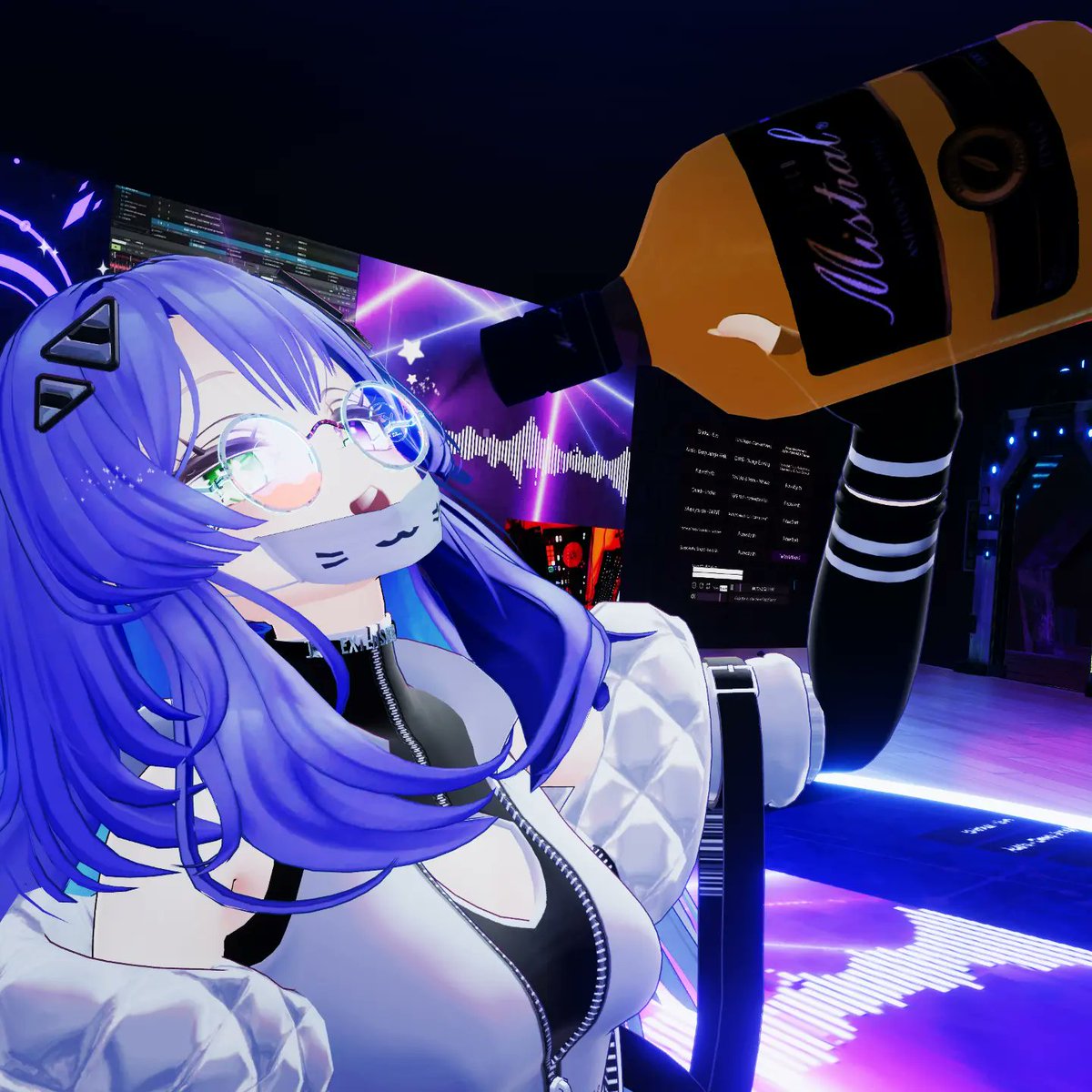 m0lokita's tweet photo. Que buen cotorreo el sábado, hasta trajeron Pisco chileno importado para todos en el bar 🍾
#vrchat #vrchatmoments #CYVRIA #vrchatavatar https://t.co/FL5fuw2xgl