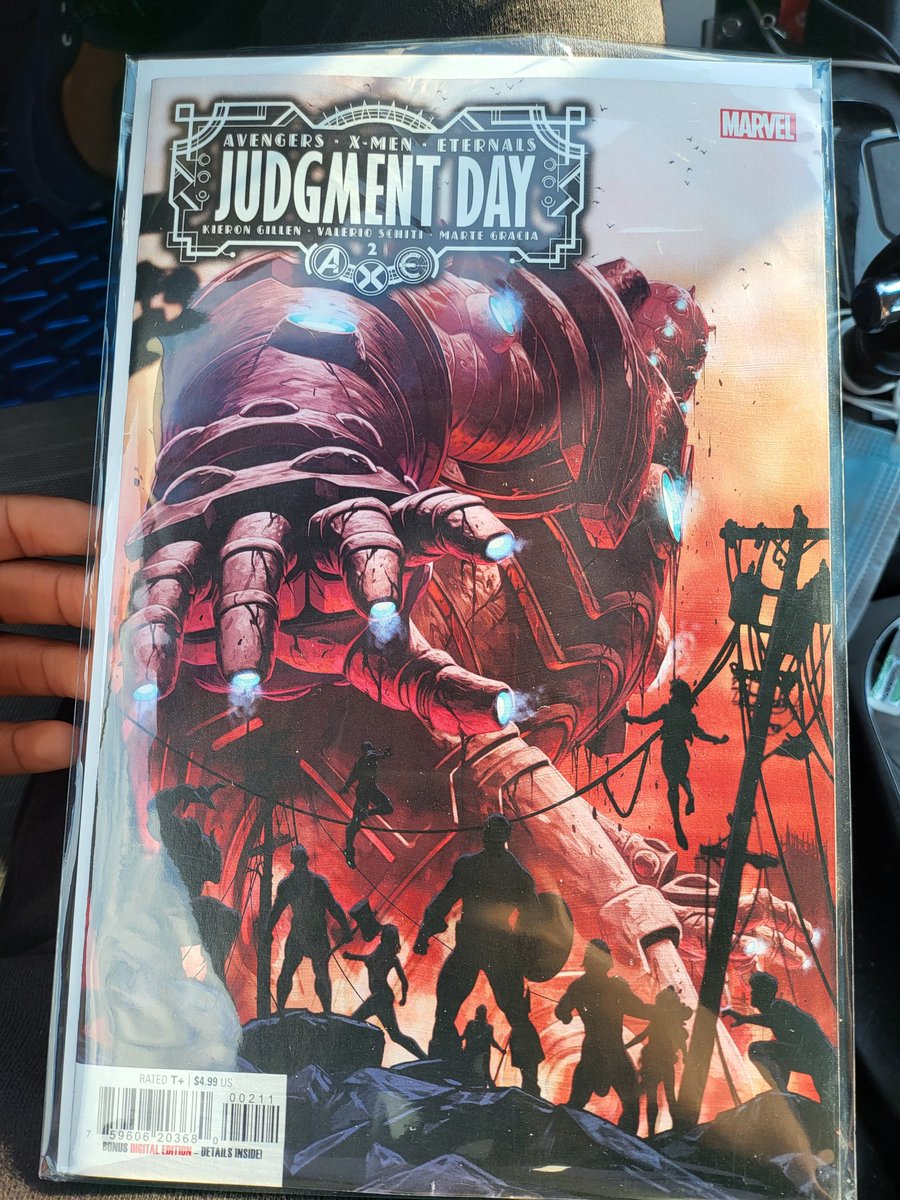 Wait correction from last tweet. The comic book store had three old issues in the wrong spot. 😑 But I picked up my issue. #AXEJudgmentDay #comicbook #comicwednesday #Avengers #xmen #eternals