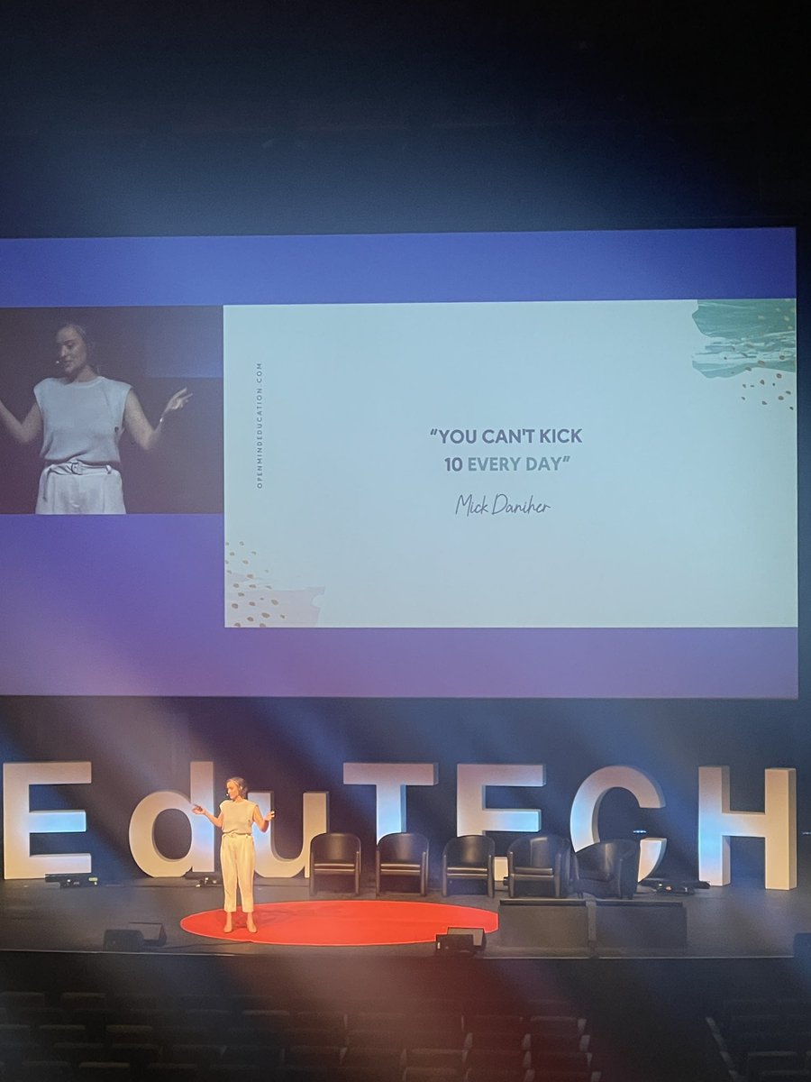 When you wake up in the morning don’t forget that “You can’t kick 10 every day” - Mick Daniher #wellbeing #edutechau #managethegap