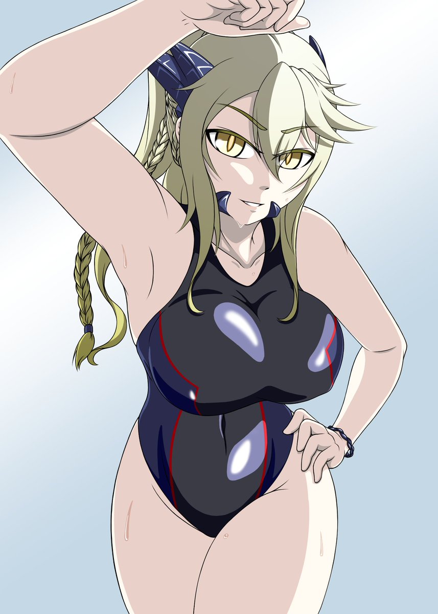 アルトリア・ペンドラゴン ,ランサーアルトリア 「今年も乳上来なかったな...#FGO 」|南瓜提灯【イラスト修行中】のイラスト