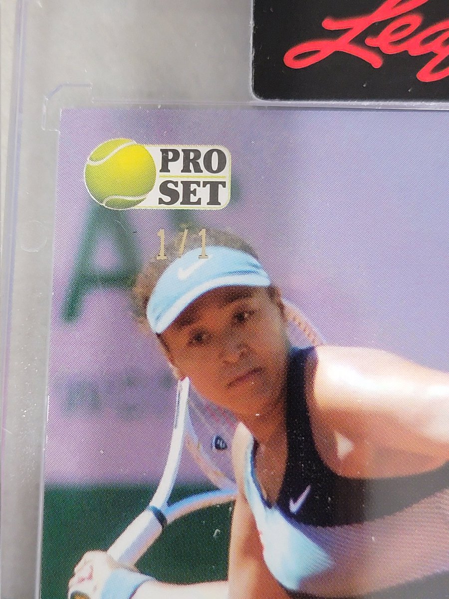 BFSinsuranceguy's tweet photo. Got my 2 boxes of 2022 Pro Set Sports from @Leaf_Cards 

Wasn't too thrilled with the pulls (at first), especially since I got the same card twice. Then, I noticed the 🔥🔥💣💣💥💥 1/1 Naomi Osaka gold auto! Thank you!

#unbeleafapull #thehobby @CardPurchaser https://t.co/RLNc0zFUzR