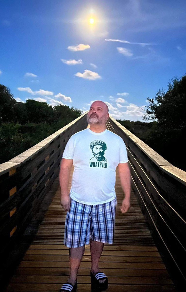 <a href="/AndrewSteck4/">Andrew Steck Music</a> isn't just a musician to watch, or a dude on a bridge with someone who knows how to take a perfectly composed photo. He's also a man of fine sartorial instincts. Seen here living his best life in Lion Dog Design T-shirt Of The Month Club swag.

(DM inre: shirt club)