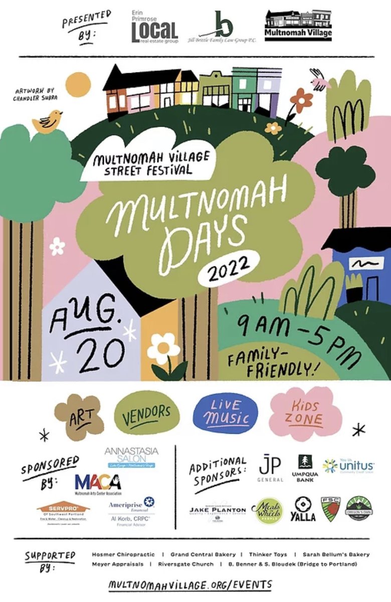 UnitusCCU's tweet photo. 🎉 Join us in celebrating #MultnomahDays in historic Multnomah Village on Saturday, August 20. #TeamUnitus will be there alongside our wonderful #MultnomahVillage neighbors so stop by our booth, say hi, and be sure to support all things local. CU soon! https://t.co/oS9nWtTgzI https://t.co/8ndrOZEewT