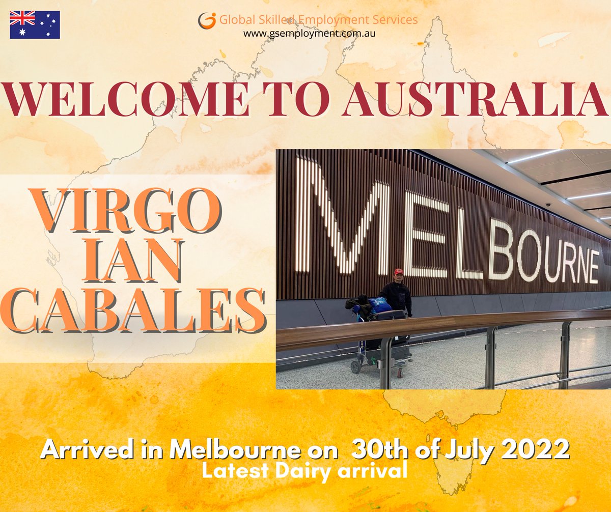 GlobalSkilled's tweet photo. ~ VIRGO IAN CABALES~
LATEST DAIRY ARRIVAL
Arrived in Melbourne on 30th of July 2022
Welcome, Virgo‼️
https://t.co/UJzc8JFgt0
All the best - Mmsa Gses Staff
#dairyfree #dairy #dairyfarm #dairyfarming #cows #Philippines #japan #saudiarabia #uae #dubai #Australia #GSES https://t.co/7ulJpCZKT7
