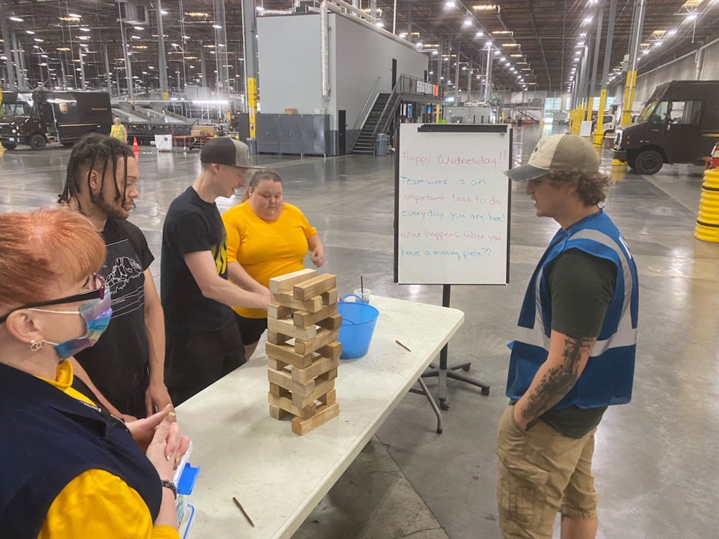 Wellness Wednesday at TOMWA!! Learn about safety and wellness by working as a team and how important every member of a team is. If you ate missing one partner it can cause the entire structure to collapse.
<a href="/heIIrazor/">Jason Hell</a> <a href="/gditto3/">Geoffery McKenzie</a> <a href="/CHSP_northwest/">Curtis Wentler</a> <a href="/rpg4169/">Ryan Gallegos</a>