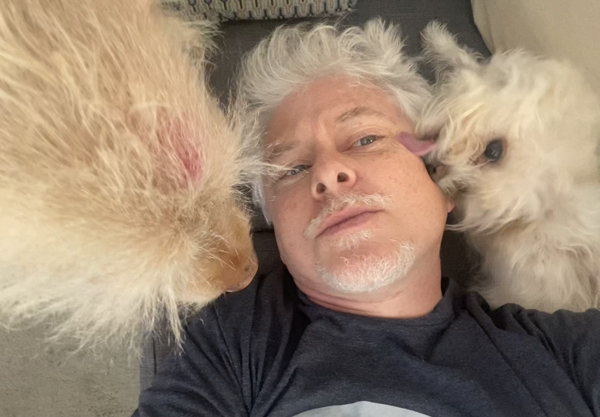 Back in Los Angeles for August. Happy that my dogs haven’t forgotten me.