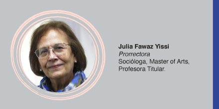 He tomado la decisión de proponer a la H. Junta Directiva de la <a href="/ubbchile/">U. del Bío-Bío</a>, en el cargo de Prorrectora, a la académica Julia Fawaz Yissi. Ella fue recientemente distinguida como ciudadana destacada de Chillán por su dilatada trayectoria profesional que nos enorgullece como UBB.
