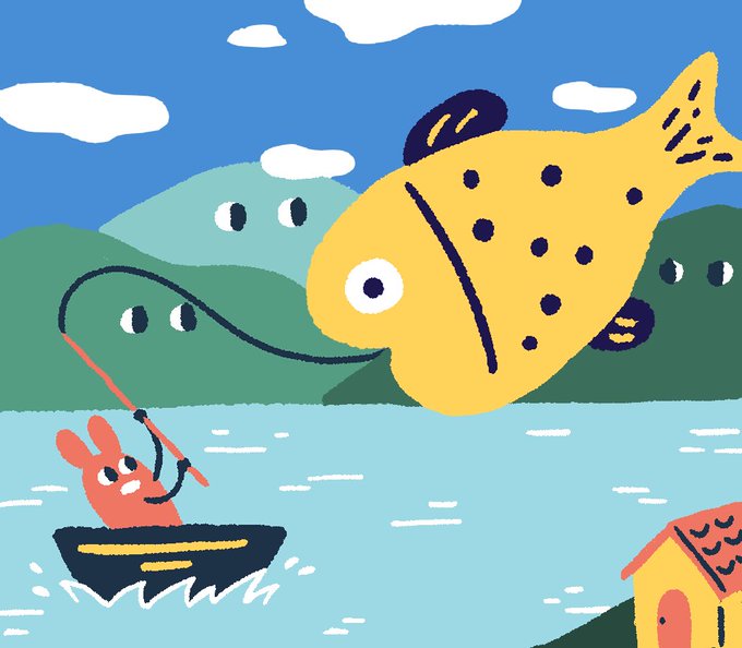 「boat fishing」 illustration images(Latest)