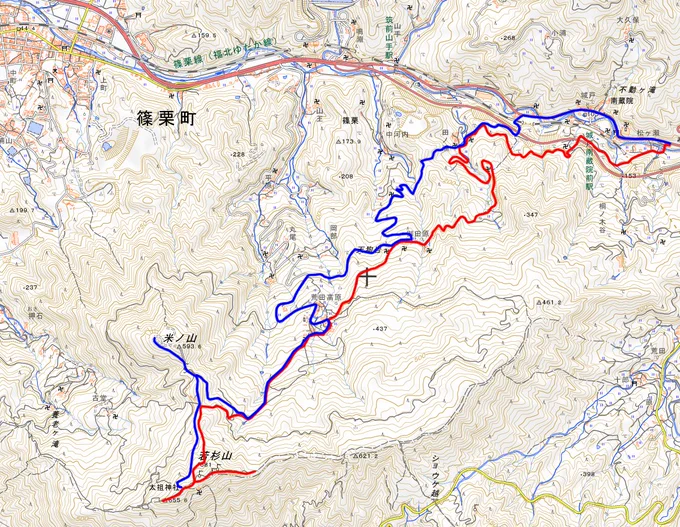 #山の日 2021年1月若杉山。城戸南蔵院よりお遍路ルートをウロウロしながら若杉山へ。雪山登山実績解除、というにはちょっとwあまり山登りって気分では行ってなかったのでテキトーにウロウロし過ぎたかも。 