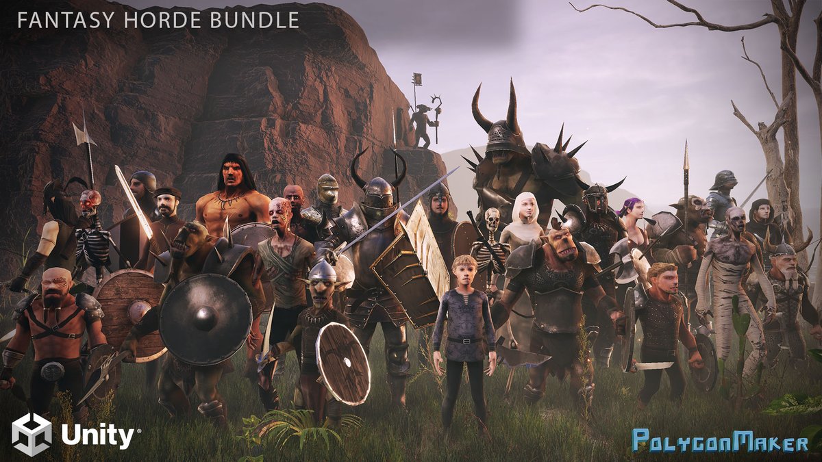 polygonmaker's tweet photo. 40% OFF Fantasy Horde Bundle @AssetStore
https://t.co/kQC0SDA4Ch
#lowpoly #unity3d #gamedev #UnityAssetStore #indiegamedev #AssetStore #polygonmaker https://t.co/cpFsPEc27L