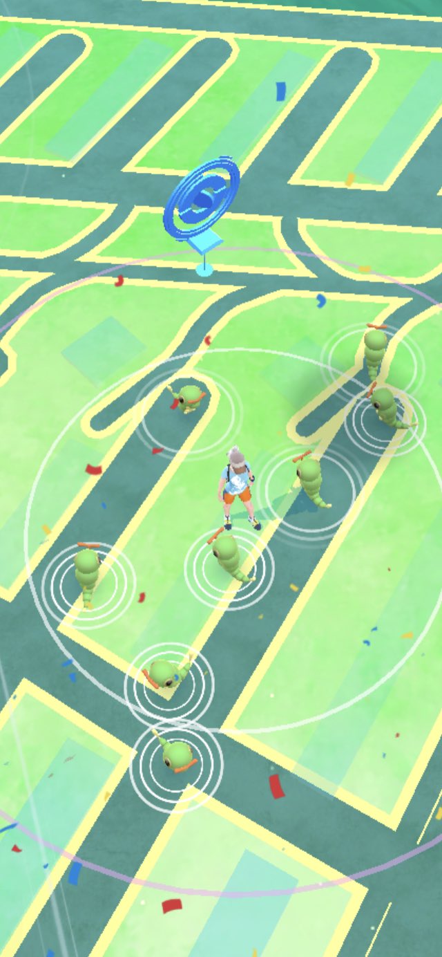 ポケモンgo 今日の集団ボーナスはキャタピー 各地でキャタピーが大量発生 なんかムズムズする ポケブラリー