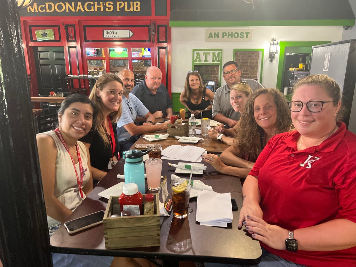 KeyportSchools's tweet photo. What a great day of admin team building! Thank you Mrs. Gallo for creating a super fun treasure hunt!#Teambuilding #Gokeyport #KeyportStrong https://t.co/ksfKefn8On