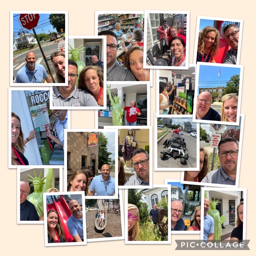 KeyportSchools's tweet photo. What a great day of admin team building! Thank you Mrs. Gallo for creating a super fun treasure hunt!#Teambuilding #Gokeyport #KeyportStrong https://t.co/ksfKefn8On