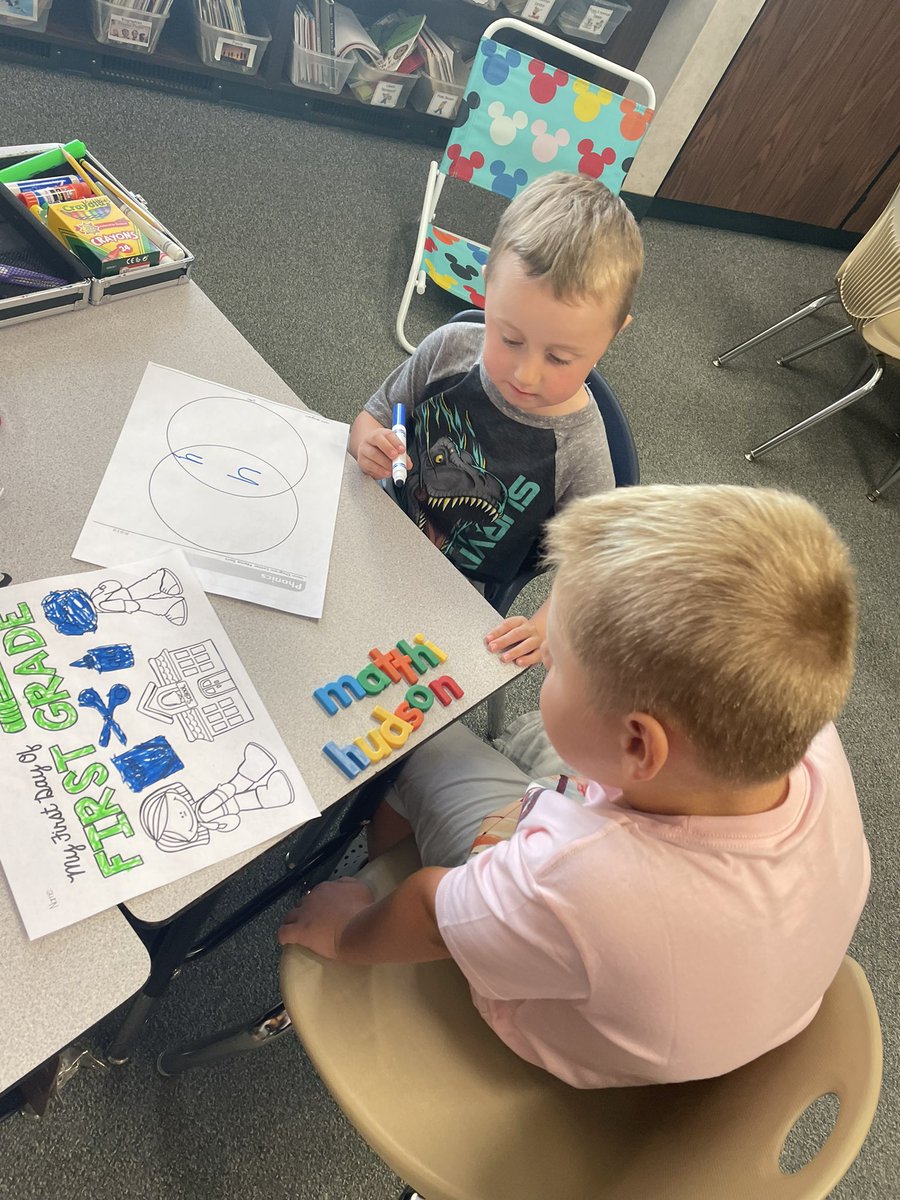 HESVerBryck1's tweet photo. Getting to know the names of our classmates by comparing our names. https://t.co/kaikef01KX