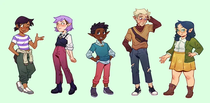everyone and their mother already made human outfits for the gang so why not #toh #TheOwlHouse 