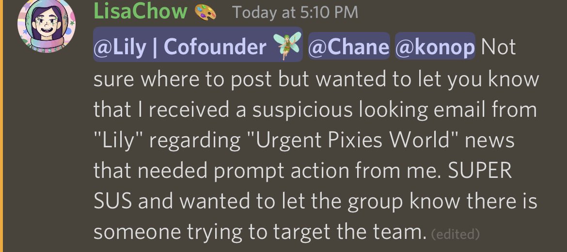 We are not emailing anyone, no surprise mints.  Be safe everyone ❤️‍🩹