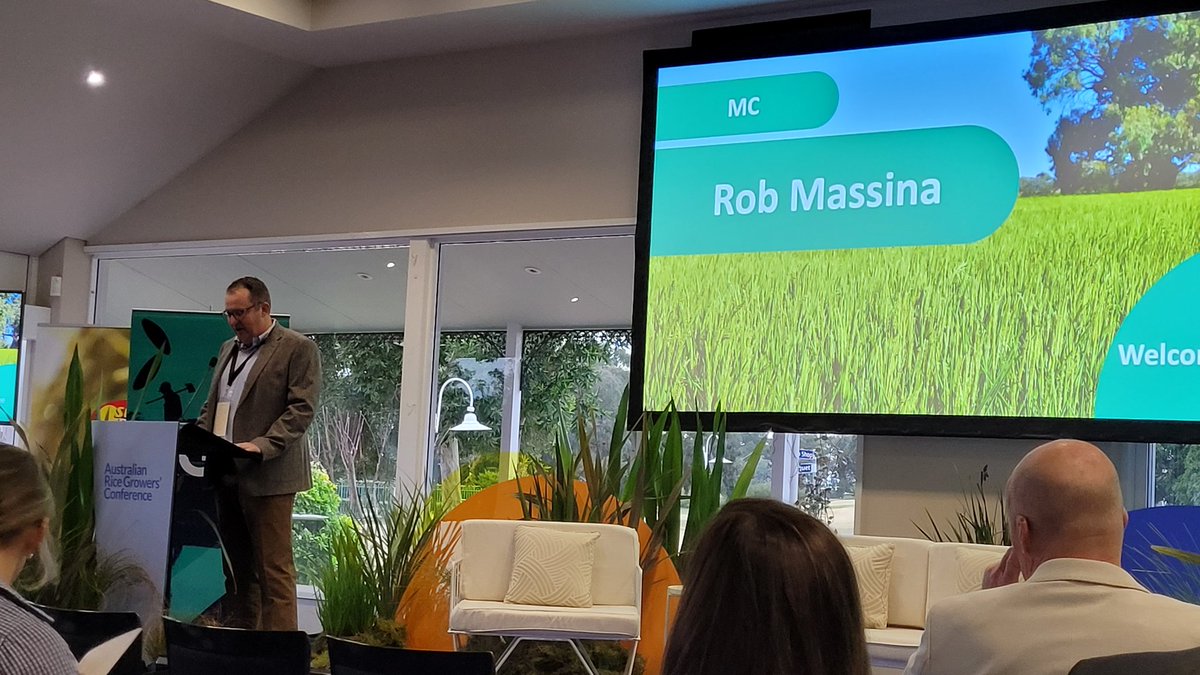 data_farming's tweet photo. Opening of @ricegrowers #riceconf22 by @robmassina https://t.co/XYSnl3dv65