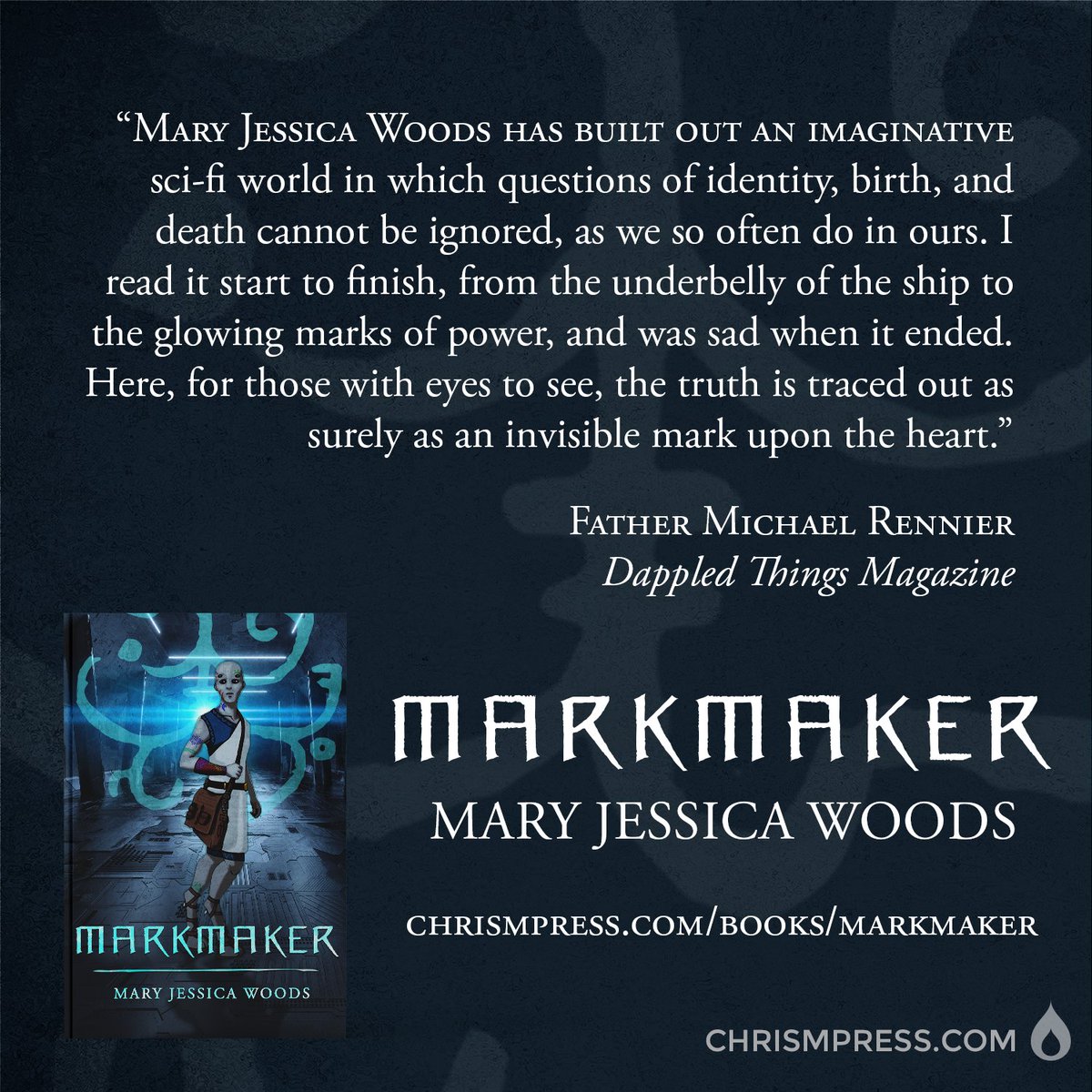Chrism_Press's tweet photo. To learn more about Markmaker by Mary Jessica Woods, visit https://t.co/mYTiOcOi4q. https://t.co/KS9wpnNA0b