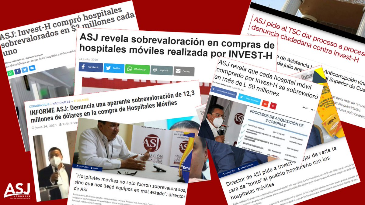 asjhn1's tweet photo. Los informes de auditoría realizados y presentados públicamente por @asjhn1 a las compras efectuadas por #InvestH durante la emergencia por covid-19, incluyendo los de hospitales móviles (https://t.co/vEkb97WKJ2), se encuentran disponibles en 👉 https://t.co/7oXb1KxY5k https://t.co/WjOGNvTe6W