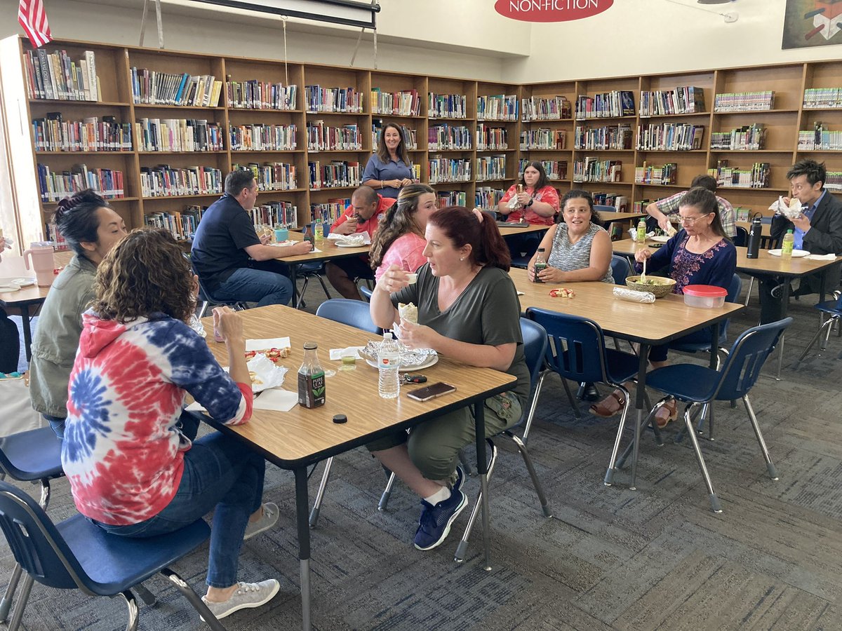 The CFT #Back2School tour continued today with a visit to <a href="/SalinasVFT1020/">SVFT1020</a> members! They discussed topics like safe schools, affordable housing for educators, retirement security, and the socio-emotional work (and staff!) needed to care for our students. Great to see everyone!