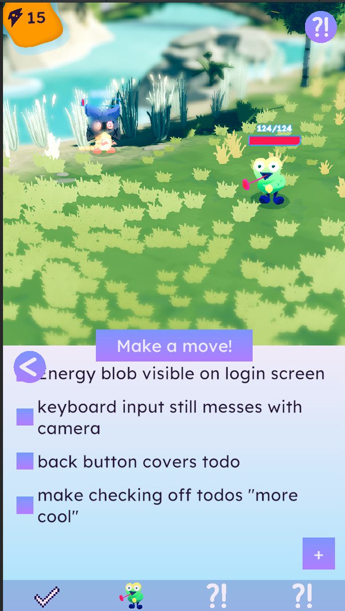 One of the best parts of working on a gamified todo list is that you can put your bugs &amp; tasks directly into the game while you work on it.
#gamedev #ToDoMon #indiedev