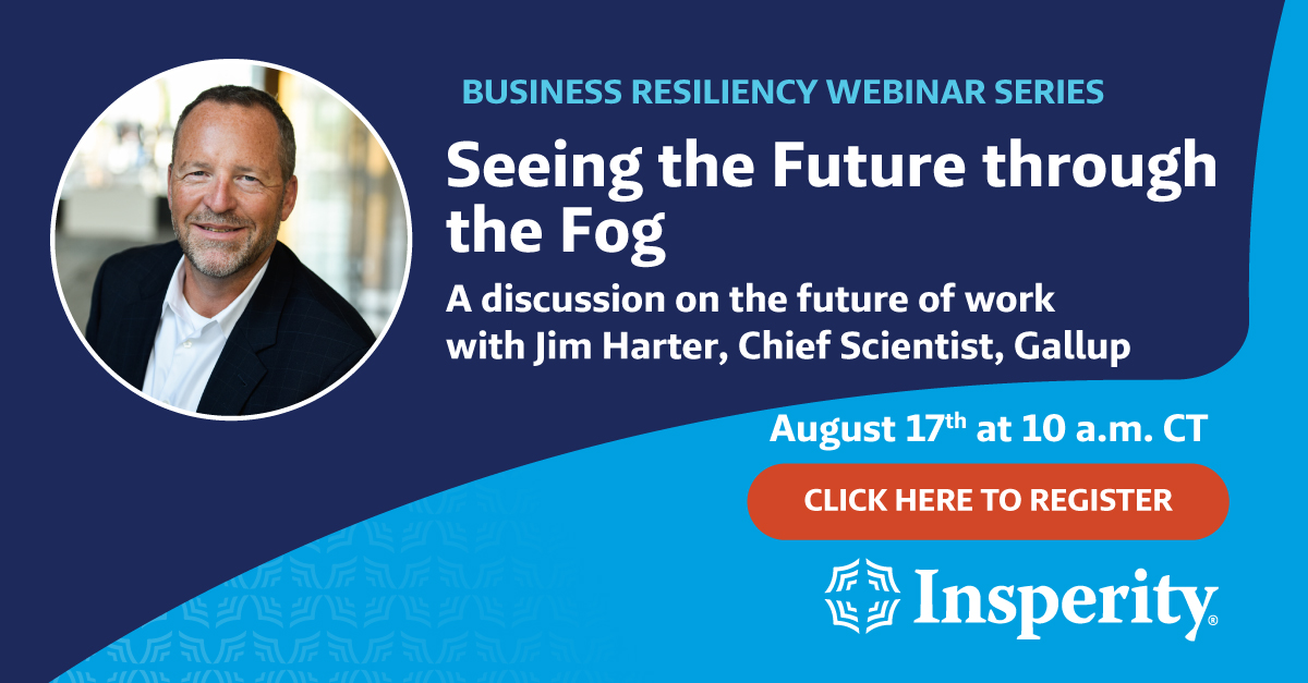With the benefits of #FlexibleWork come challenges, including #EmployeeEngagement. #Insperity can help. Join us in our webinar, Aug. 17 at 10:00 AM CST, as we share effective strategies that maximize employee potential and drive growth. #FutureOfWork readyforsocial.com/7b82de24c52f