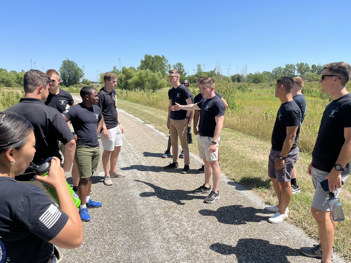 BlackWolvesROTC's tweet photo. Command team just finished the recon of our weekly lab locations. Some of the new places look like they’ll be great for this coming semester. #leaderswanted #3rdROTCBrigade @GoArmy @3rdROTCBrigade @ArmyROTC https://t.co/8iKmZJH9Z5