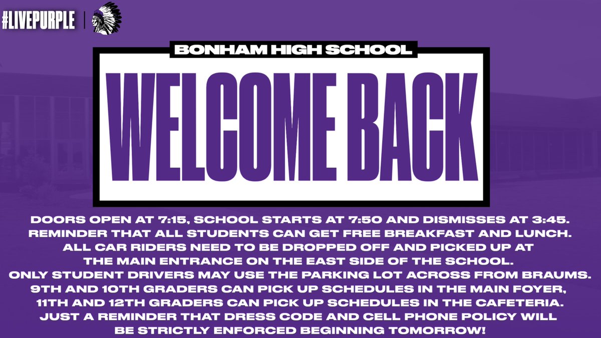 Bonham High School tweet media